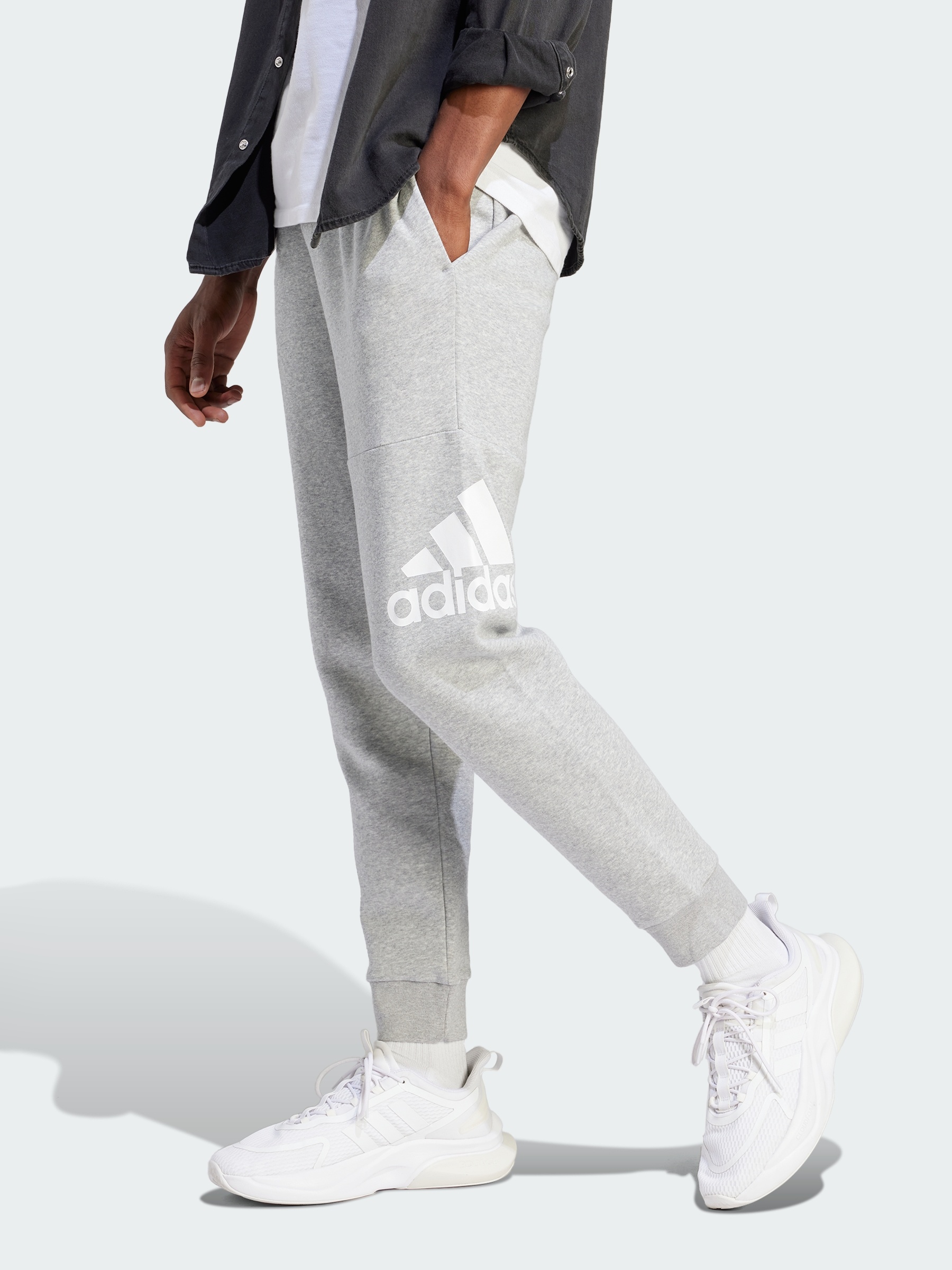 Акція на Спортивні штани утеплені чоловічі Adidas M Bl Fl Tc Pt IJ6482 M Medium Grey Heather від Rozetka