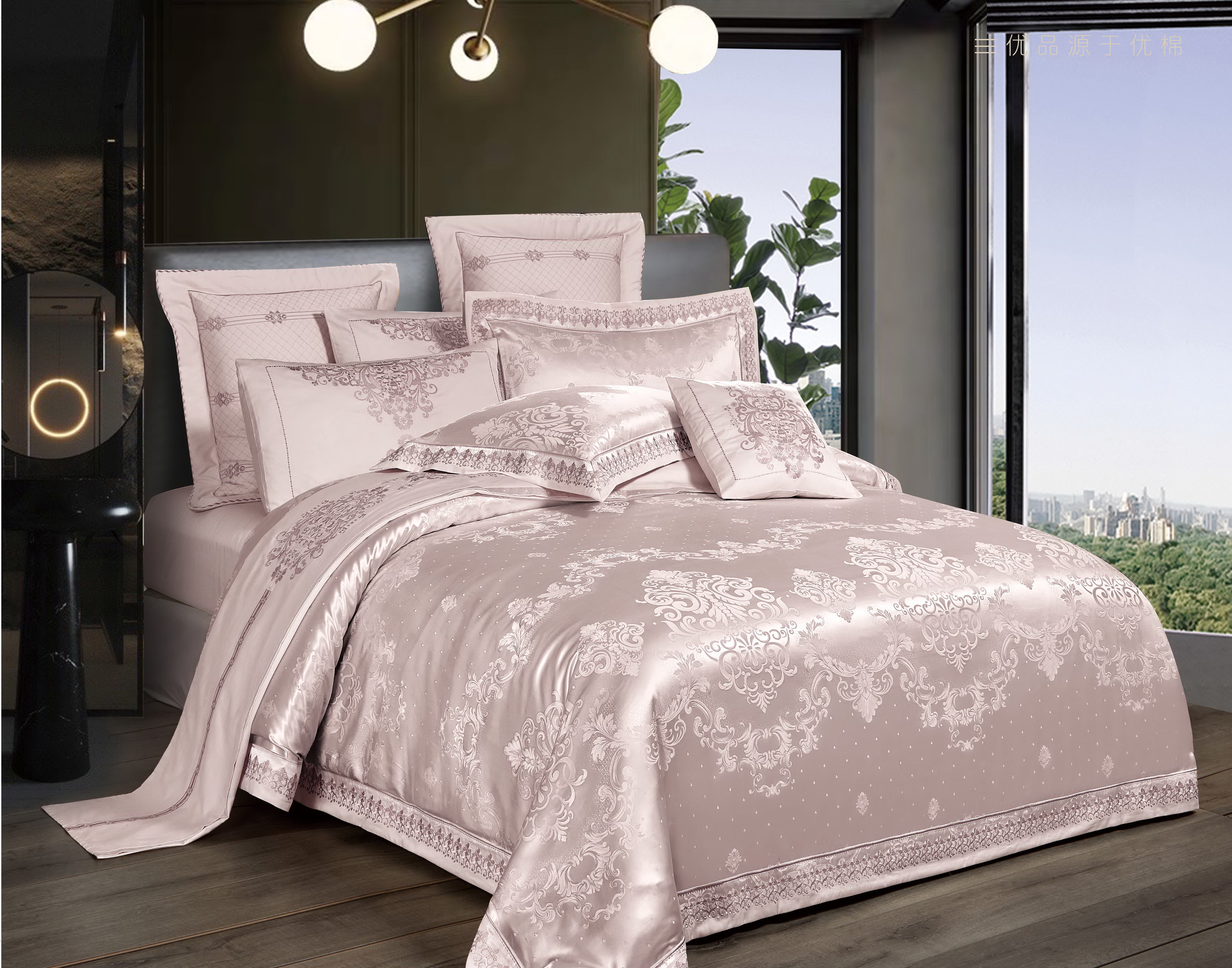 

Комплект постельного белья Bella Villa Сатин с кружевом 2х160x220+5 Бежевый (J-0060 Fm)