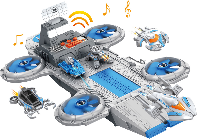 

Космический корабль Peng Rong Space Union со звуковыми эффектами + 5 игровых фигурок (P888-A) (6910010788819)