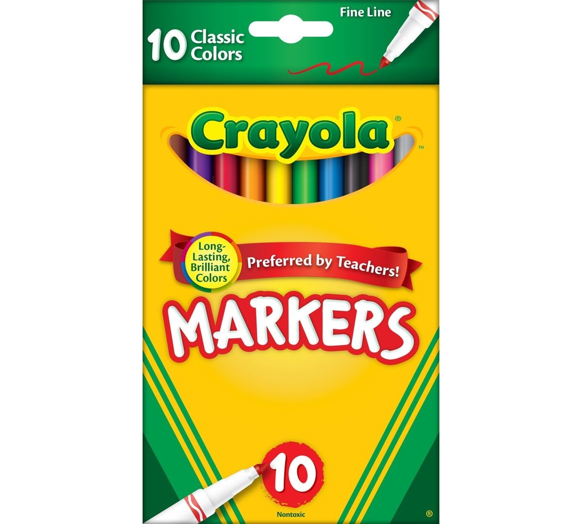 

Фломастеры Crayola Тонкие Линии Classic Markers Fine Line 10 шт 58/7726