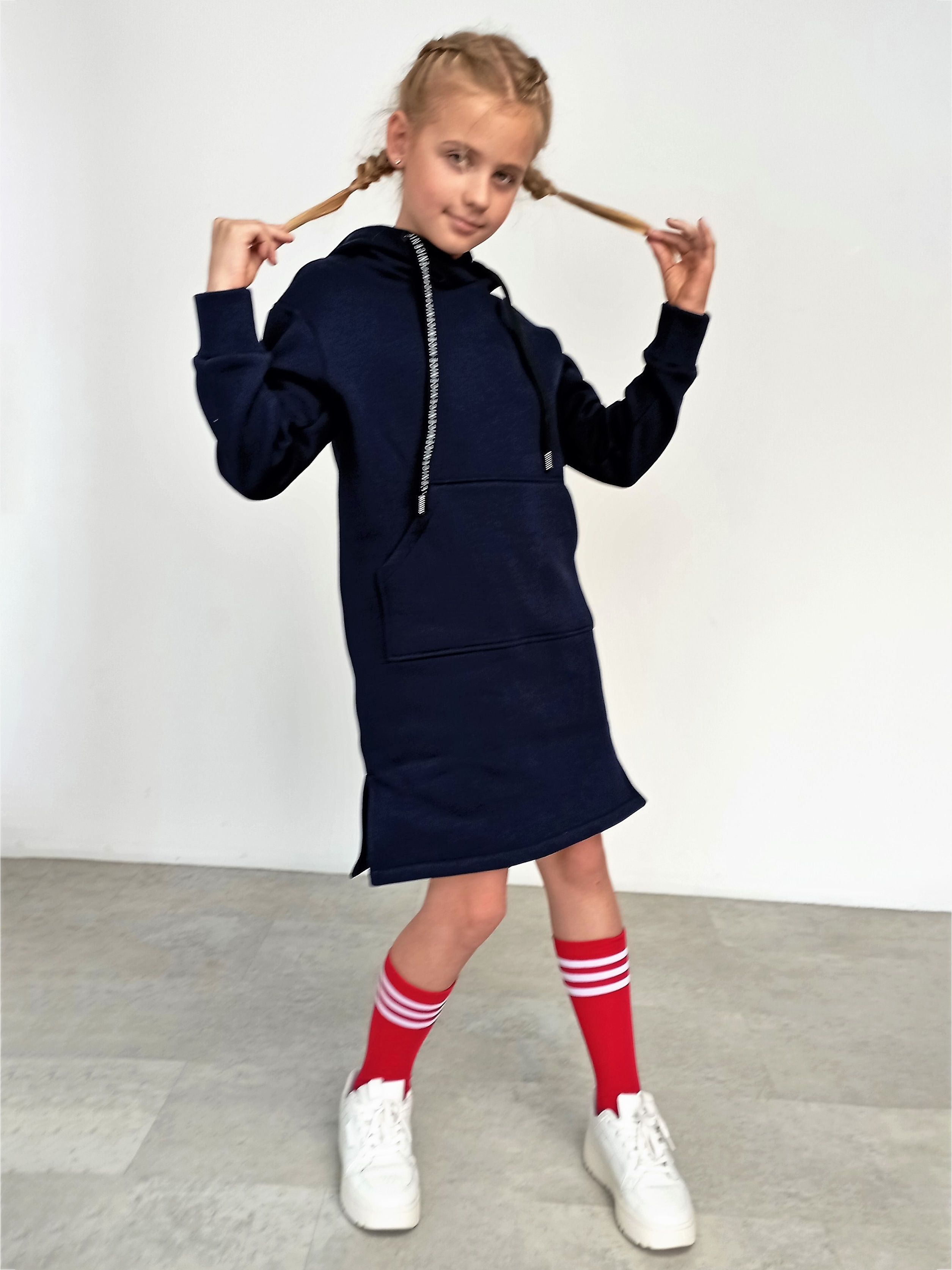 Акція на Підліткова сукня для дівчинки Ласточка 23_1030 146-152 см Синє від Rozetka