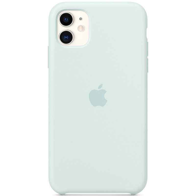 

Чехол Silicone Case (AAA) для Apple iPhone 11 (6.1") Серо-голубой/Seafoam
