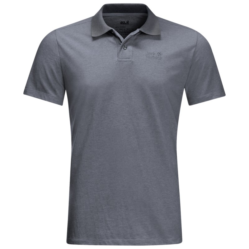 

Поло PIQUE POLO MEN Jack Wolfskin 1804653-6505 XXL Серый