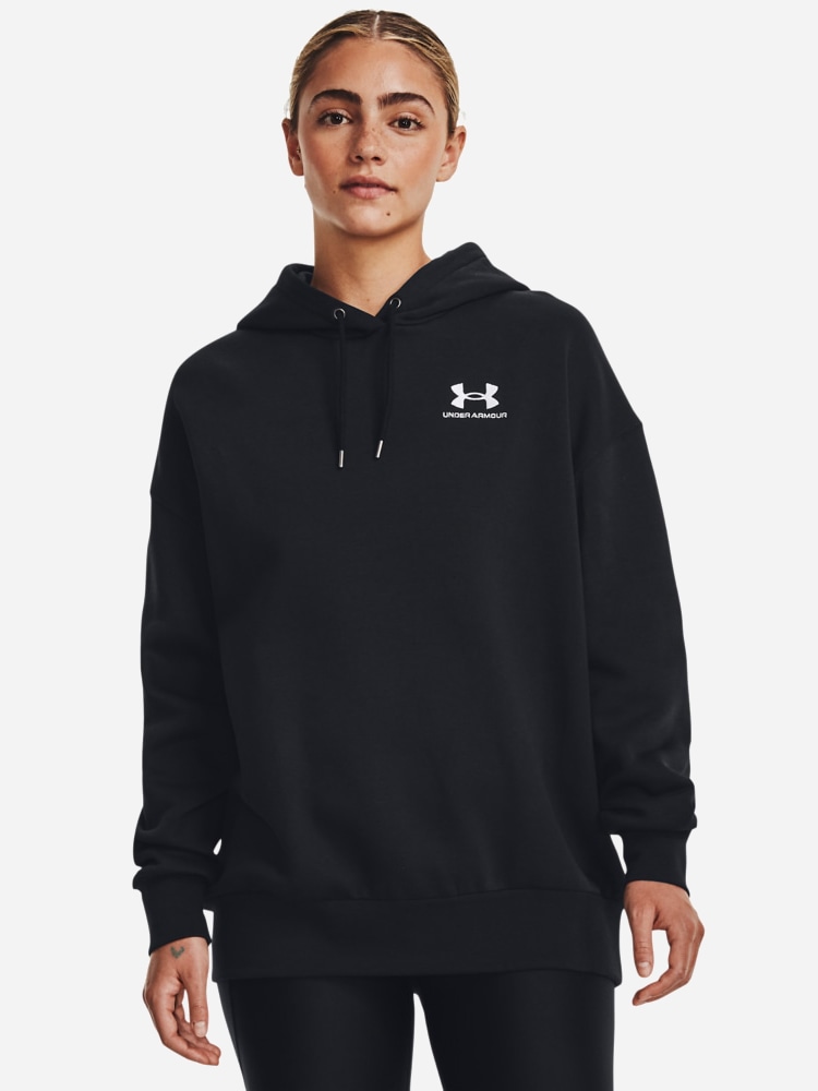 Акція на Худі тепле оверсайз жіноче Under Armour Essential Flc Os Hoodie 1379495-001 M від Rozetka