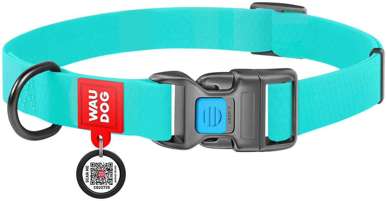 

Ошейник для собак водостойкий Collar WAUDOG Waterproof c QR-паспортом, светящийся, пластиковая пряжка-фастекс, XL, Ш 25 мм, Дл 35-58 см (2780)