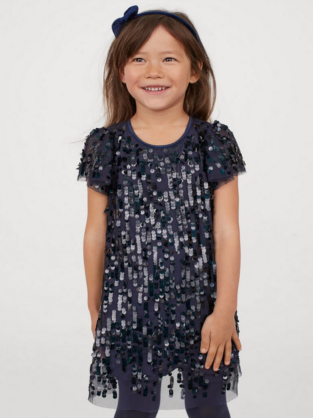 Акція на Дитяча сукня для дівчинки H&M 0810662-0 92 см Темно-синя (СА2000001590669) від Rozetka