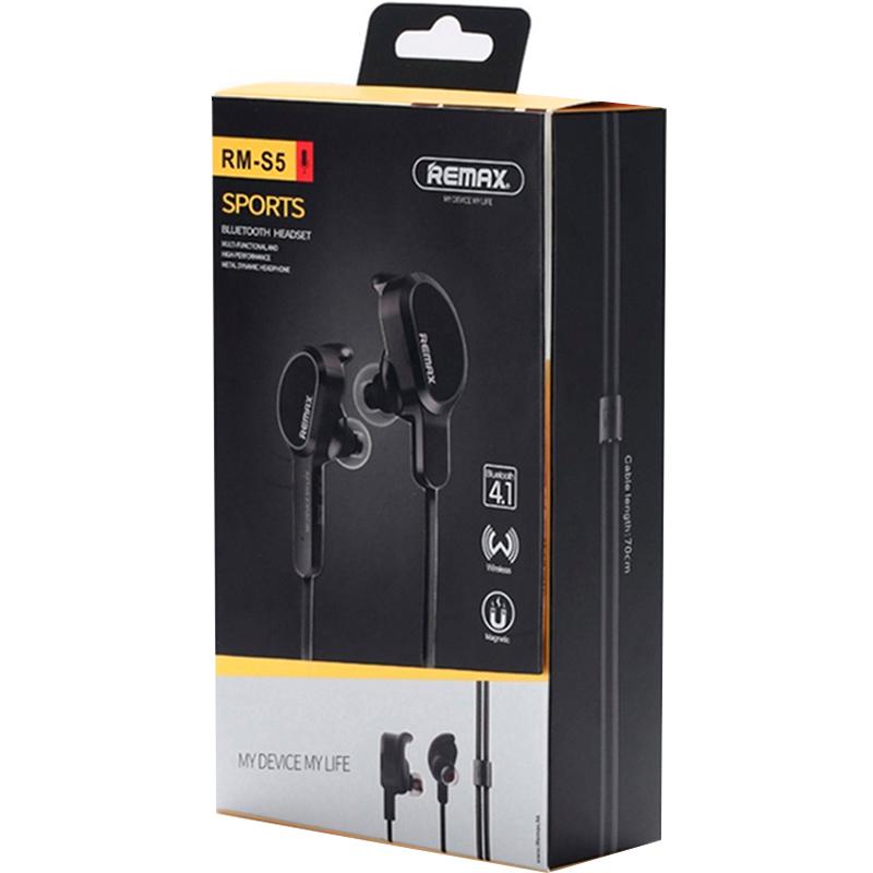 

Stereo Bluetooth Headset Remax (OR) RM-S5 Black