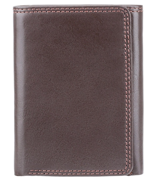 

Тёмно-коричневый портмоне Visconti HT18 CHOC Compton c RFID