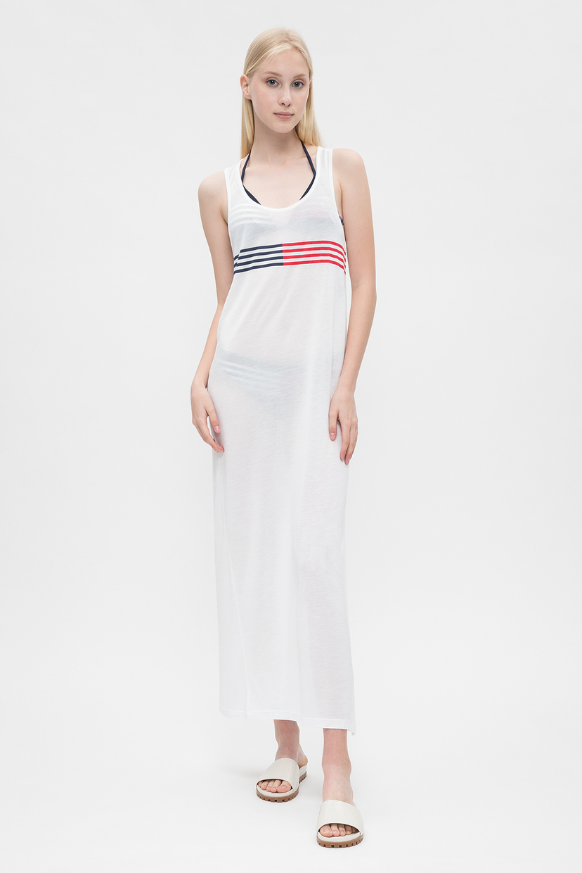 

Женское белое платье Tommy Hilfiger S UW0UW00811