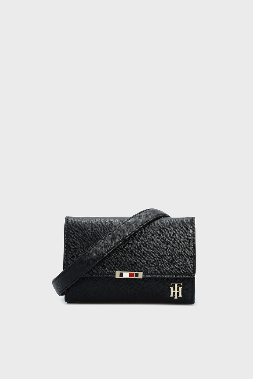 

Женская черная сумка через плечо SAFFIANO Tommy Hilfiger OS AW0AW08534