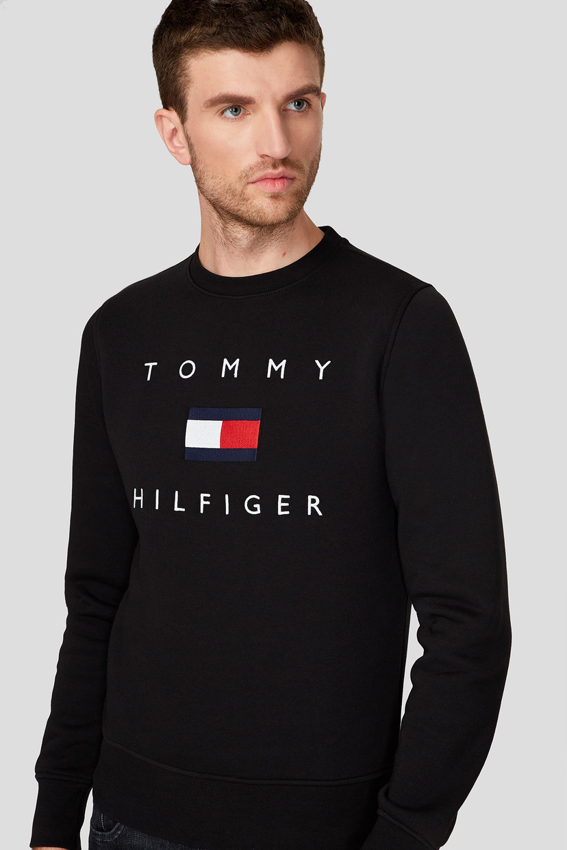 

Мужской черный свитшот TOMMY FLAG Tommy Hilfiger M MW0MW14204