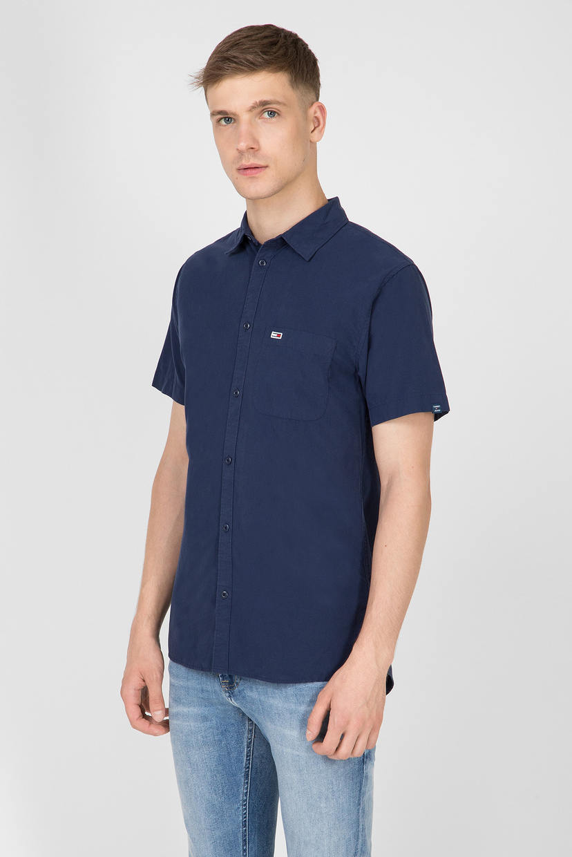 

Мужская темно-синяя рубашка TJM SOLID POPLIN Tommy Hilfiger S DM0DM06288