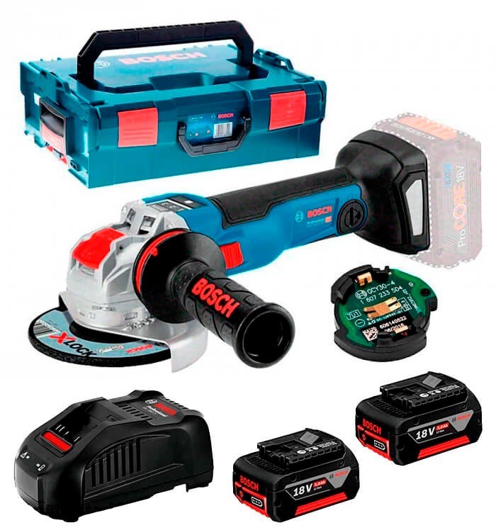 Аккумуляторная угловая шлифмашина Bosch Professional GWX 18V-10 SC в L ...