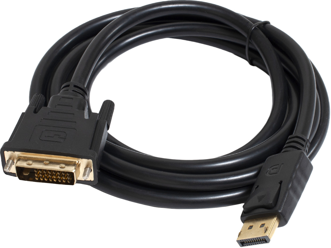 Кабель мультимедійний Patron Display Port to DVI 24+1 Чорний 1.8 м (CAB ...