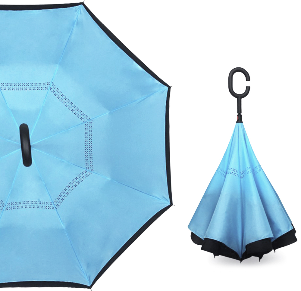 

Зонт наоборот Up-Brella Голубой (FKT-2907-13301)