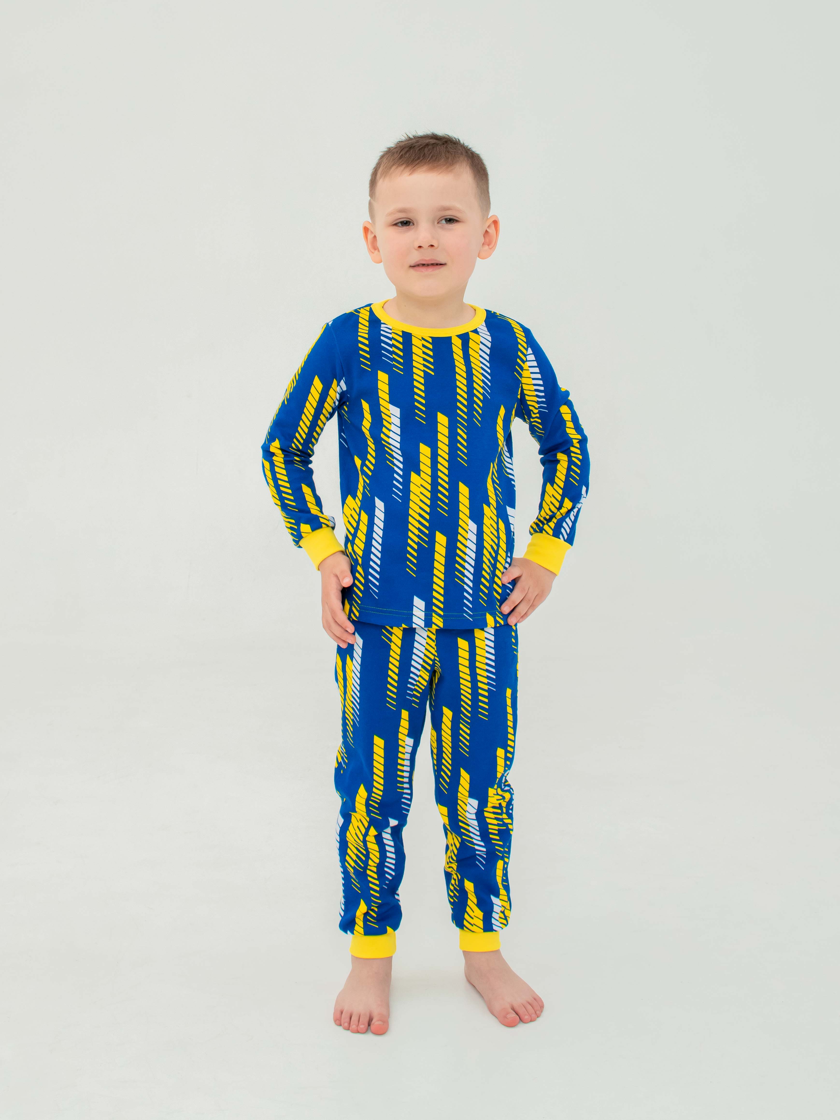 Акція на Піжама дитяча (футболка з довгим рукавом + штани) Smil 104523 110 см Малюнок від Rozetka