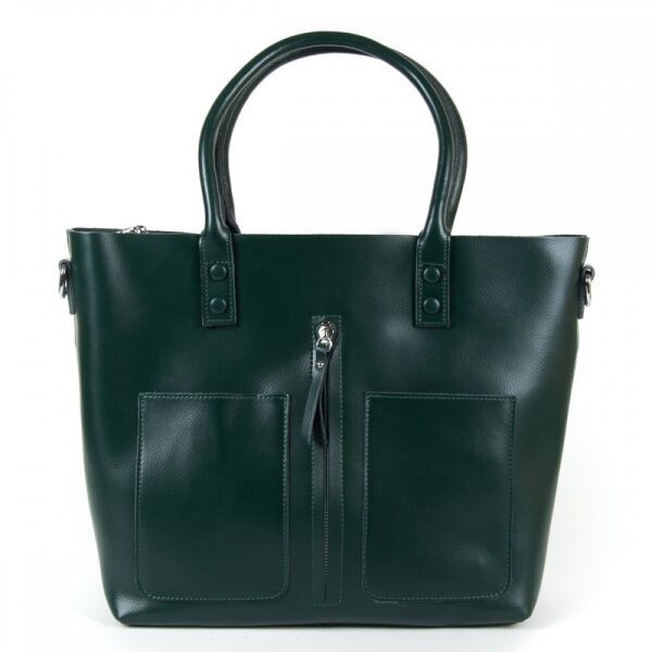

Женская зеленая кожаная сумка ALEX RAI 9-01 8776 dark-green