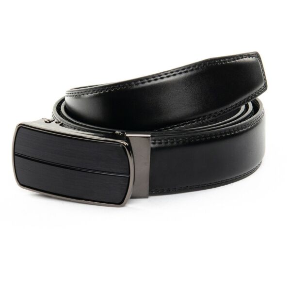 

Кожаный мужской ремень автомат D36-7049-2 black 120 см.