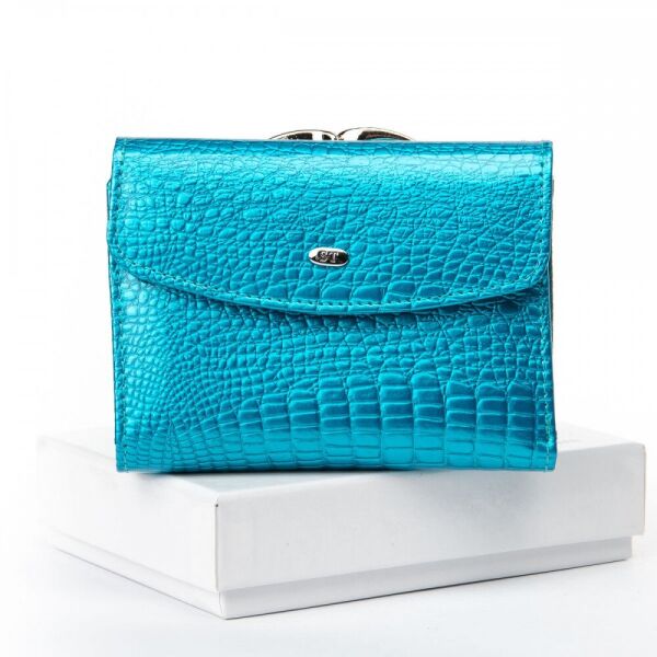 

Женский кошелек из кожи LR SERGIO TORRETTI WS-11 light-blue