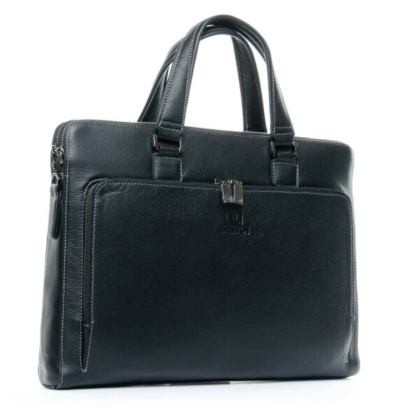 

Кожаный мужской портфель BRETTON 3627-1 black
