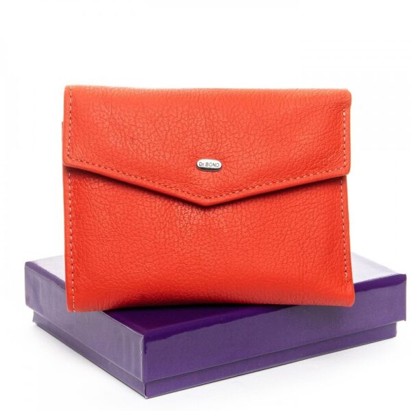 

Женский кошелек из кожи Classic DR. BOND WS-3 orange