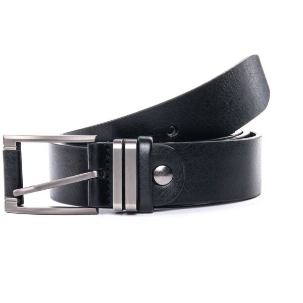 

Кожаный мужской ремень 35-1110 black 115 см.