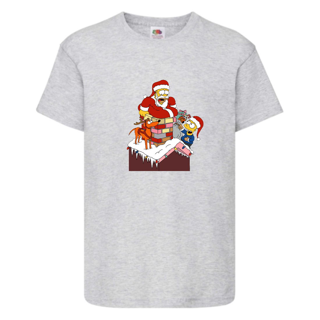 

Футболка детская Новый Год (New Year) серая (0028-gray) размер 152 см