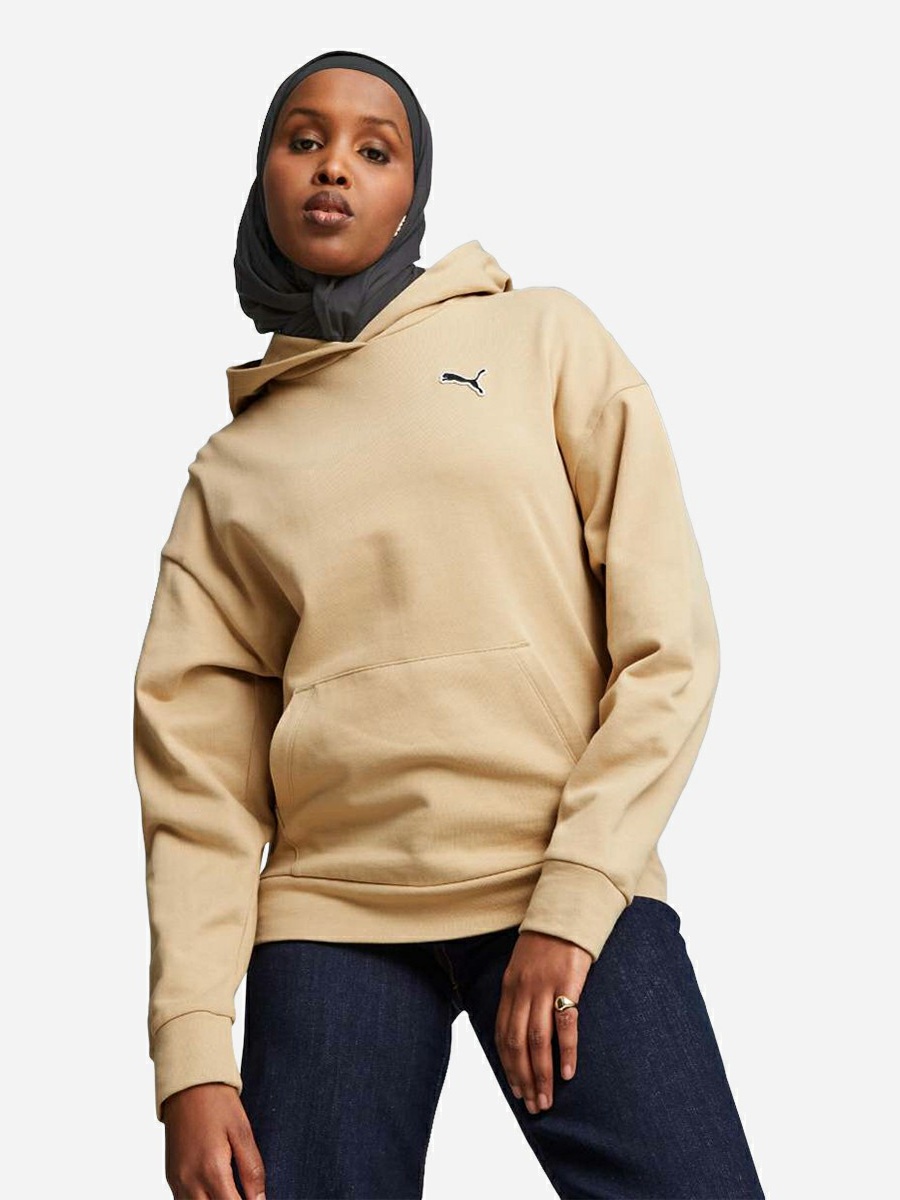 Акція на Худі тепле жіноче Puma Better Essentials Hoodie FL 676804-84 L Бежеве від Rozetka