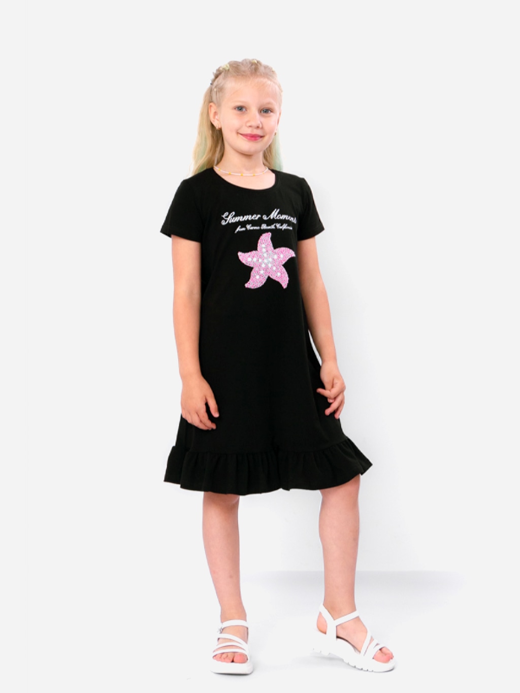 Акція на Дитяча літня сукня для дівчинки Носи своє 6255-036-33 122 см Чорна (p-6016-125774) від Rozetka