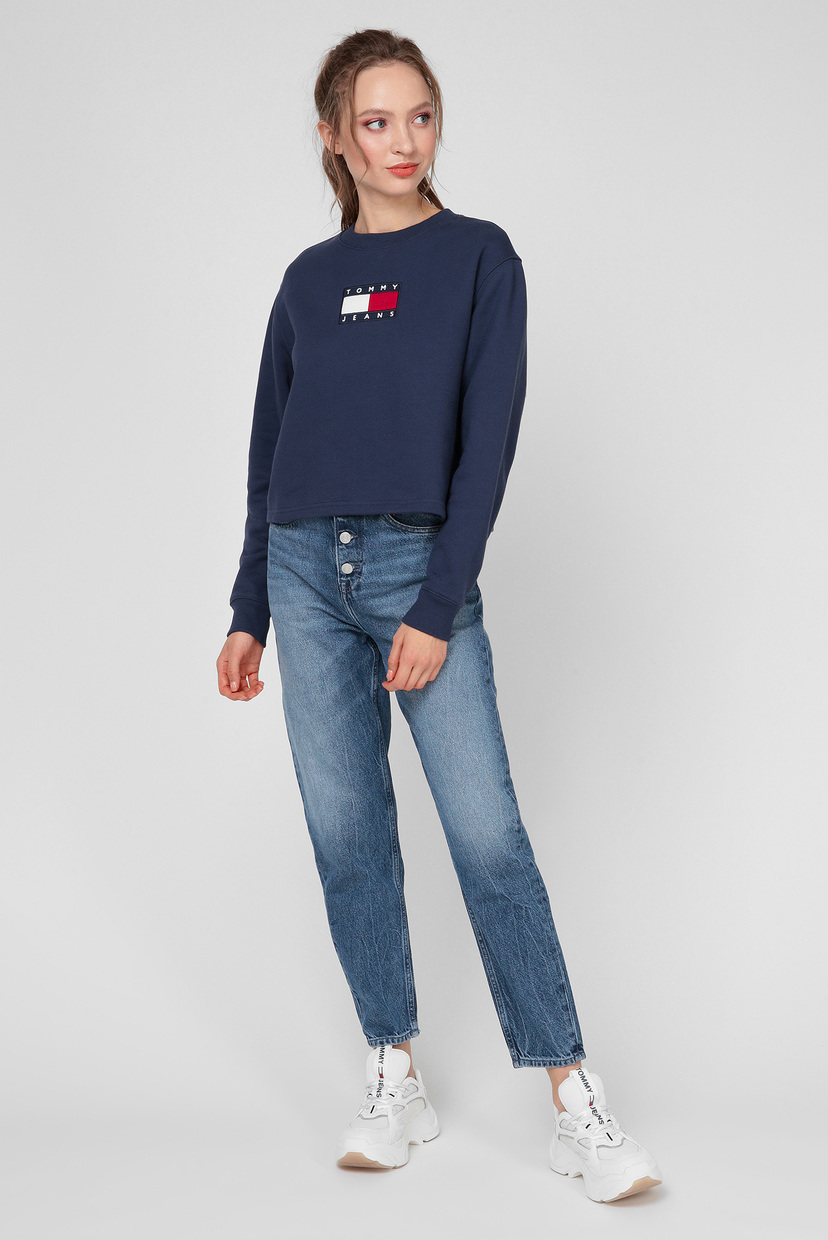 

Женский темно-синий свитшот FLAG CREW Tommy Hilfiger M DW0DW08548