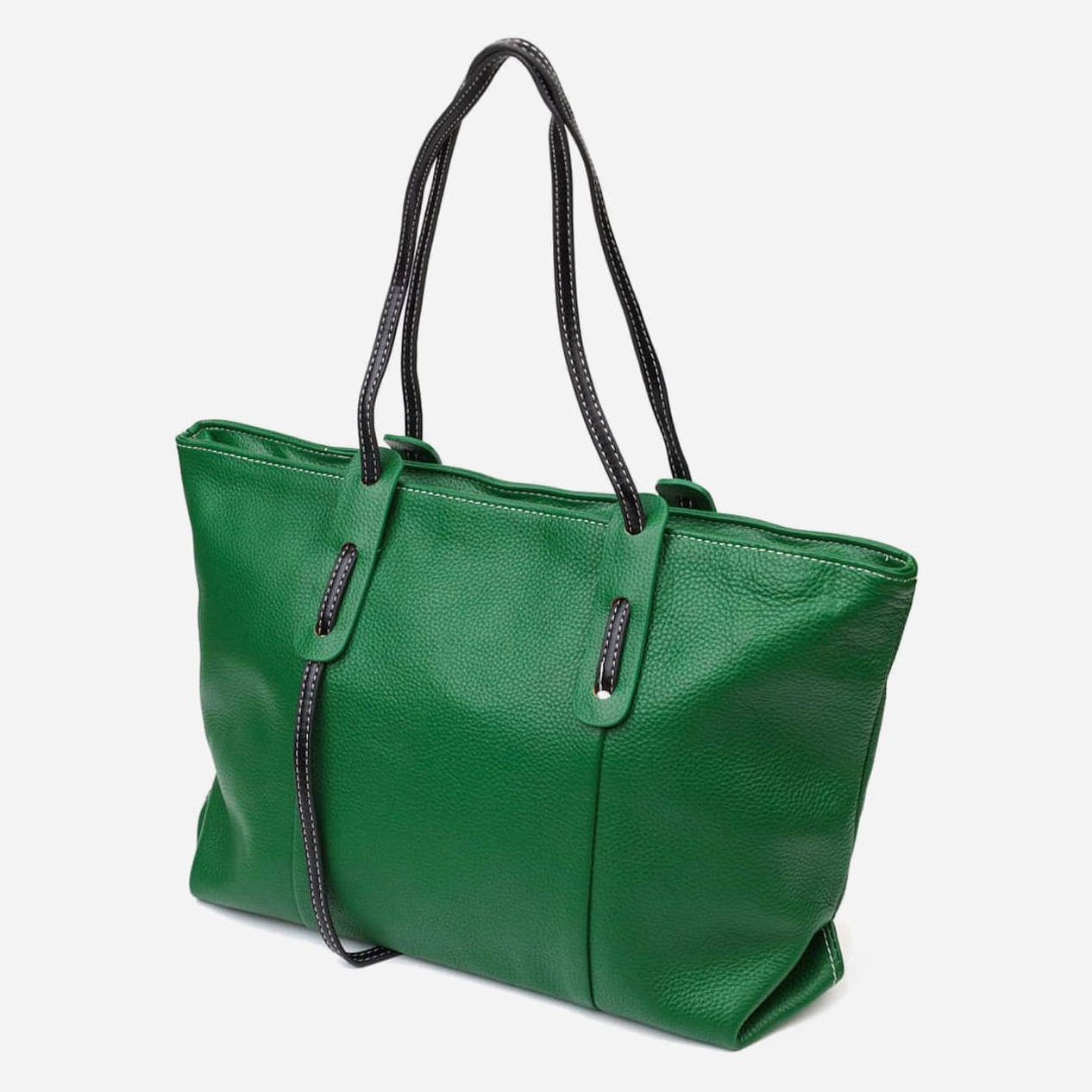 Акція на Сумка-шоппер жіноча шкіряна Vintage leather-22119 Зелена від Rozetka