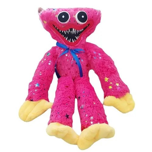 Мягкая игрушка Блестящий Розовый Хаги Ваги Huggy Wuggy с липучками на ...