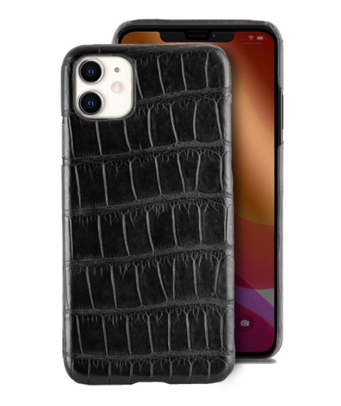 

Чехол CaseFashion Premium Leather Case для iPhone 11 crocodile black