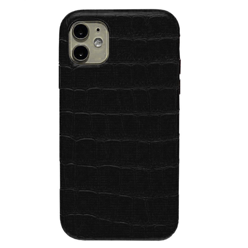 

Чехол CaseFashion Crocodile Full Leather для iPhone 12/12 Pro black