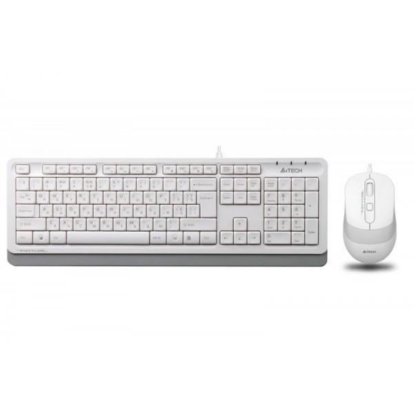 

Комплект (клавиатура, мышь) A4Tech F1010 White USB