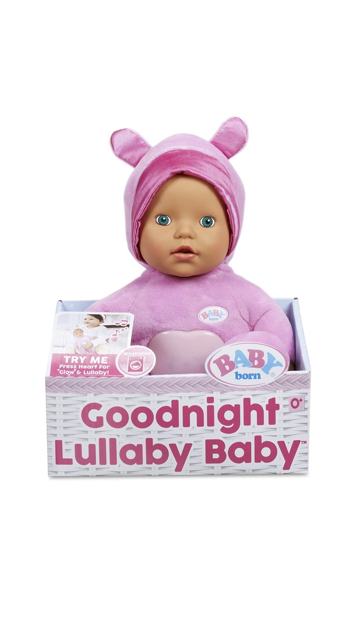 

Кукла Baby Born ночник музыкальная Goodnight Lullaby розовая с зелёными глазами