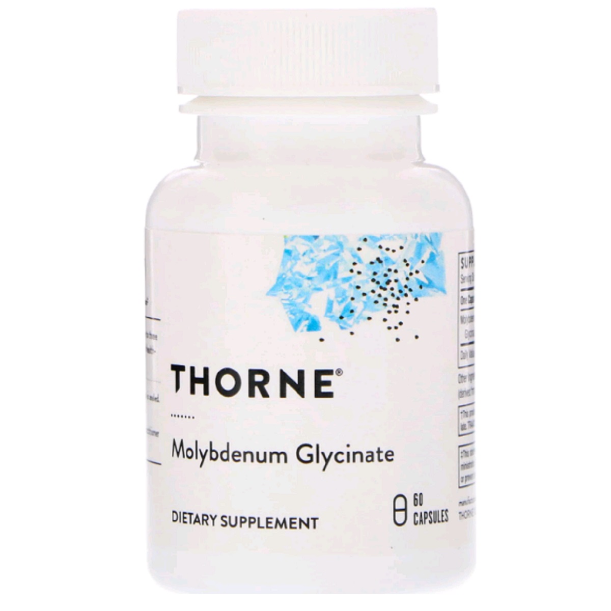 

Минеральный комплекс Thorne Research Глицинат Молибдена Molybdenum Glycinate 60 Капсул