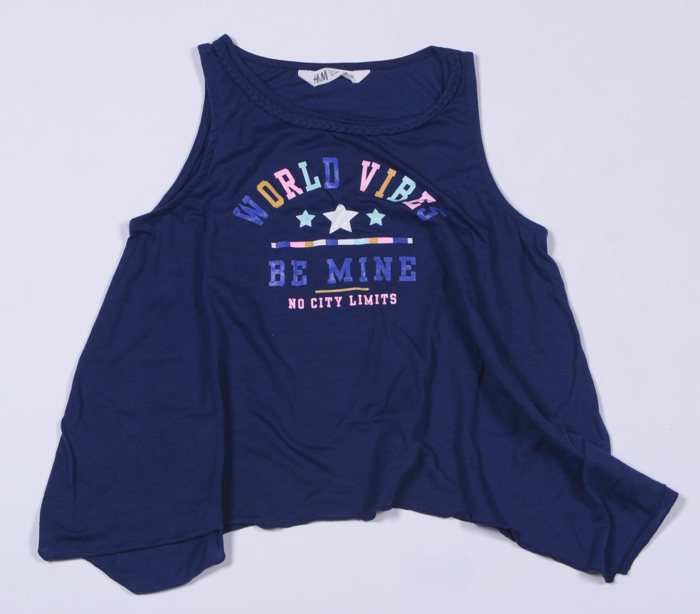 

Майка H&M 066684408 146-152 см Темно-синяя