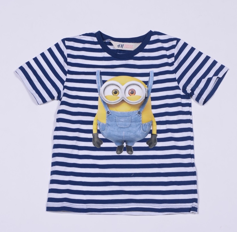 

Футболка H&M 0283218 98-104 см Белый/Синий (GT02000000002148)
