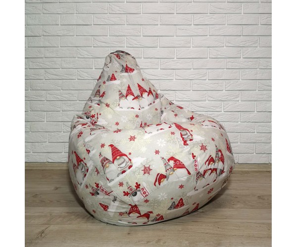 

Кресло-груша хлопок "Новогодний" KatyPuf L 100x75