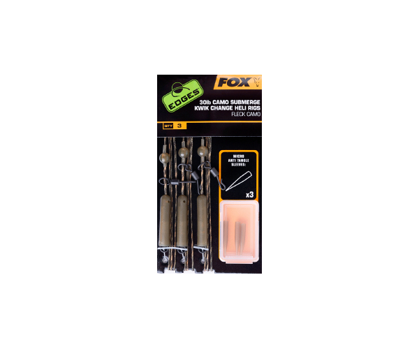 

Оснастка Fox International Edges Submerge Camo Leader Heli Rigs Kwik Change 30lb (3шт/уп) (арт.123415790909)