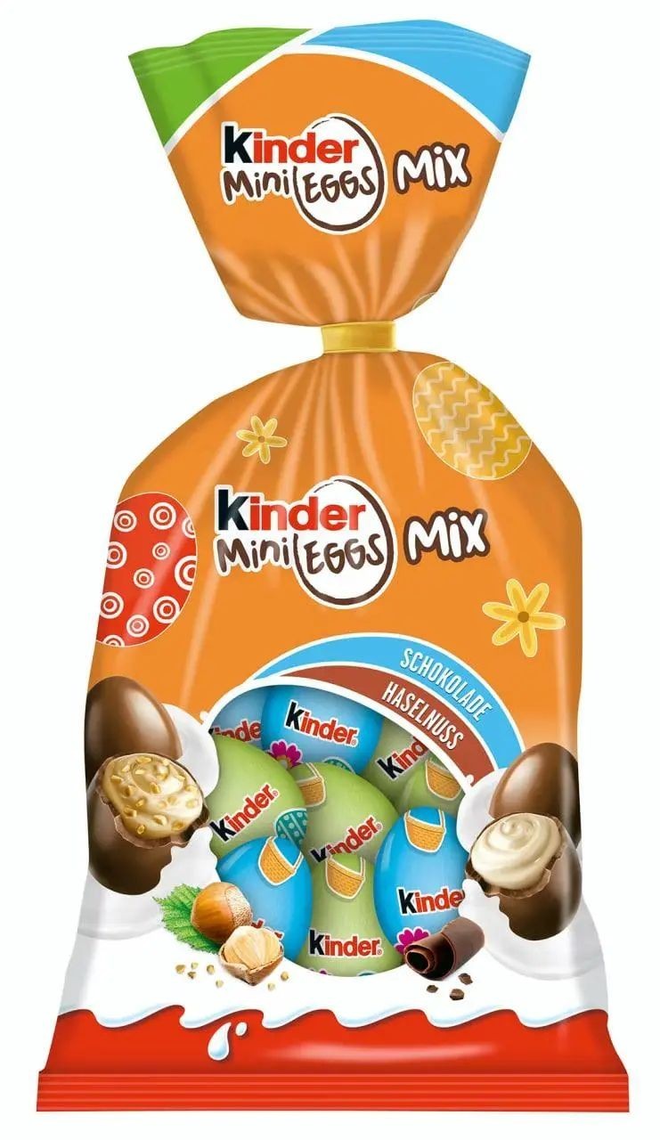 Шоколадные конфеты Kinder Schokolade Mini Eggs Mix 250 г – купить в ...