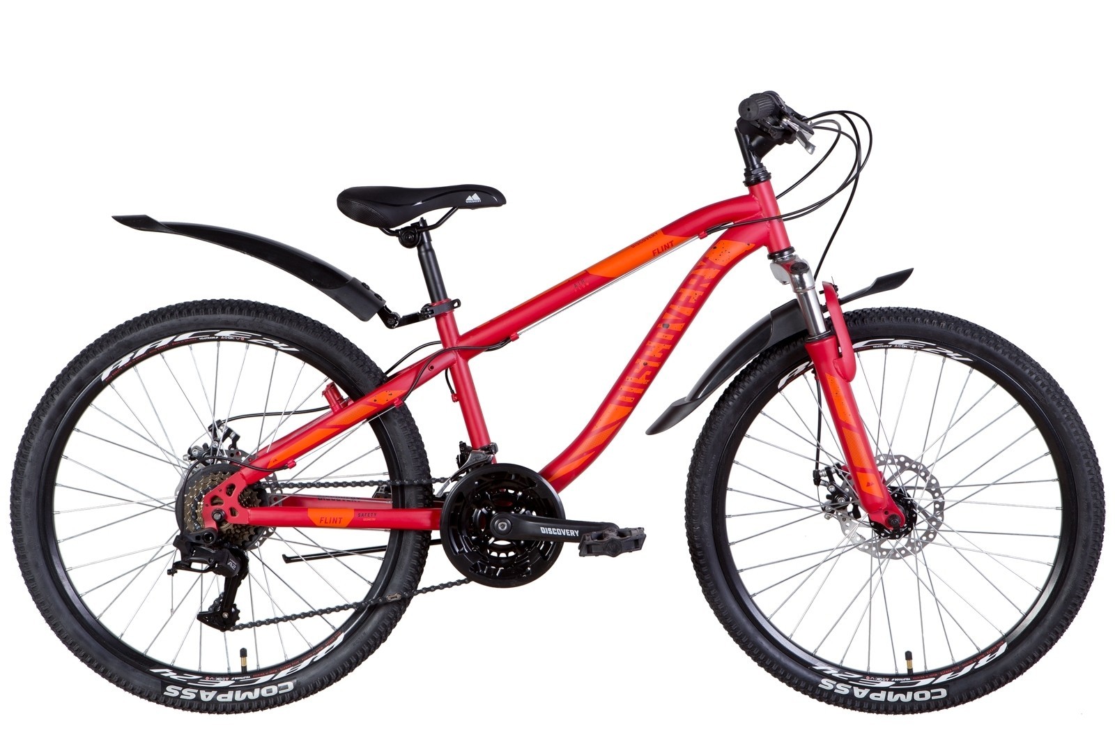Велосипед 24" Discovery FLINT AM DD 2022 Розмір 13" червоний (м) – фото ...