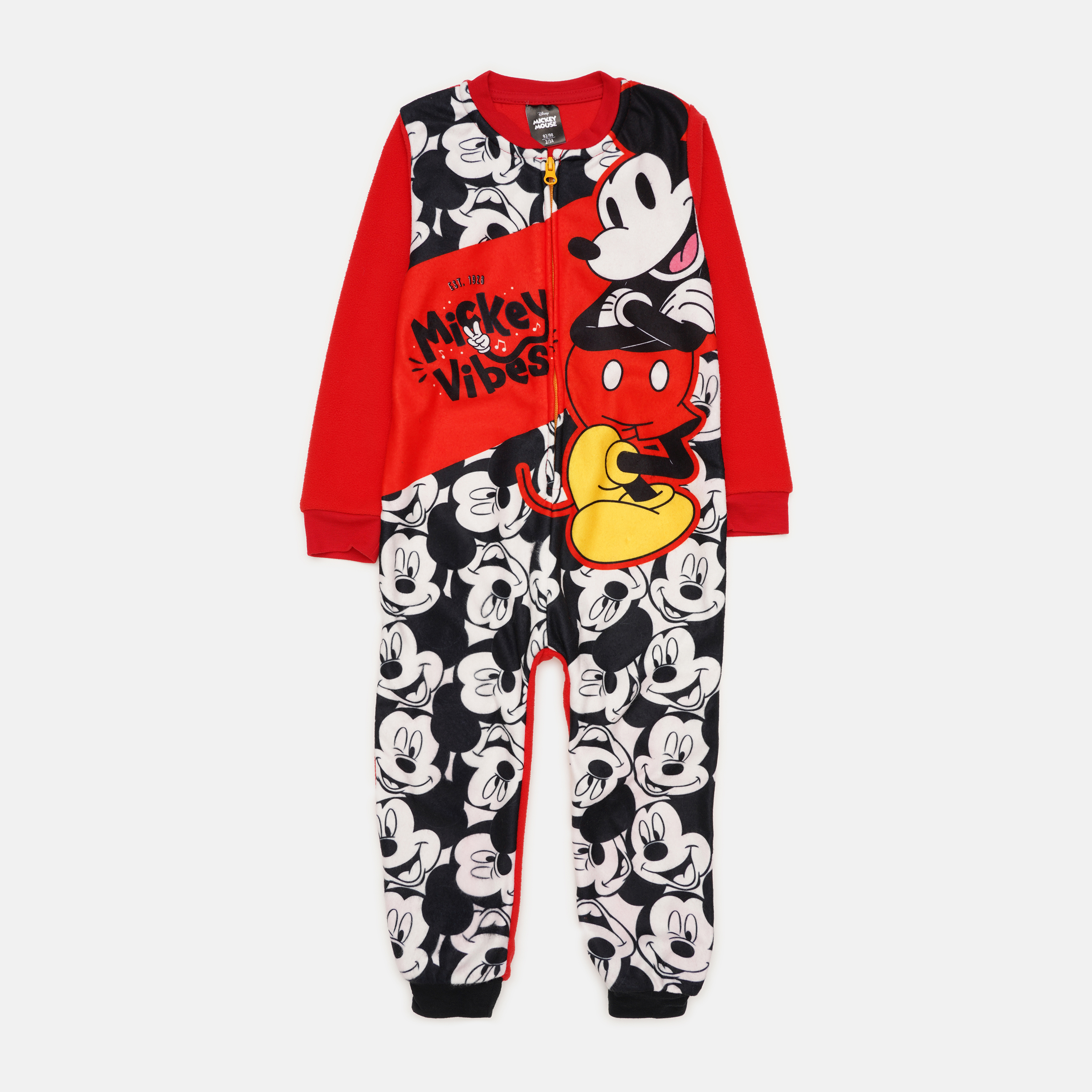 Акція на Комбінезон-сліп дитячий Disney Mickey Mouse DIS MFB 52 04 A668 W POLAR 92-98 см Чорний/Червоний від Rozetka