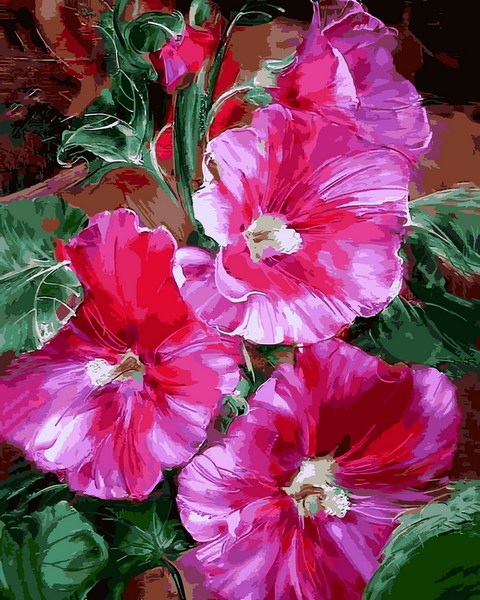 

Картина по номерам Mariposa Яркие мальвы 40*50 см (в коробке) арт.MR-Q2183