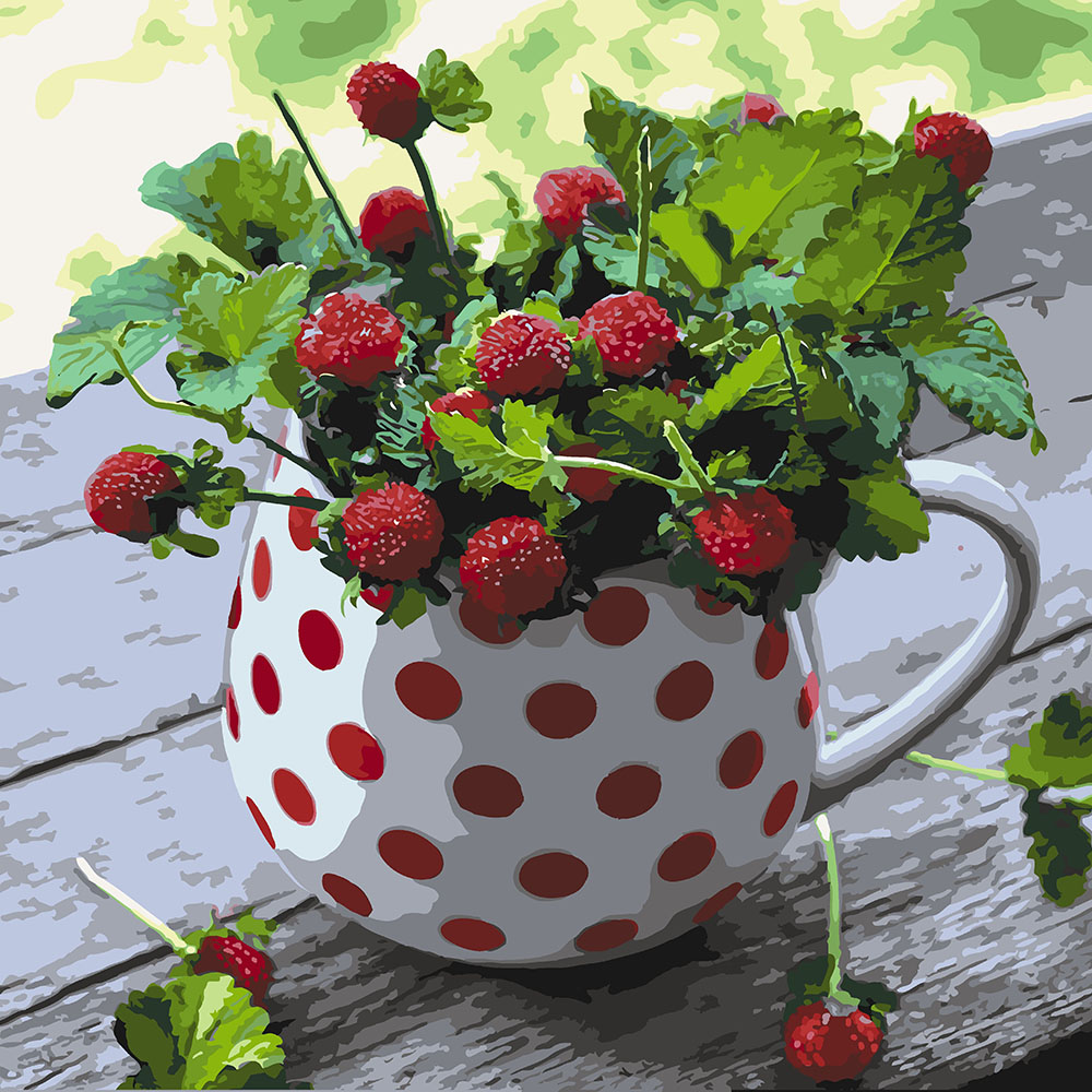 

Картина по номерам Идейка Лето в кувшине 40*40 см (в коробке) арт.KH5567