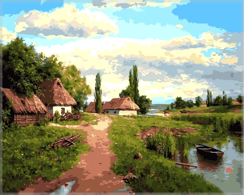 

Картина по номерам Babylon Окраина 40*50 см (в коробке) арт.VP349