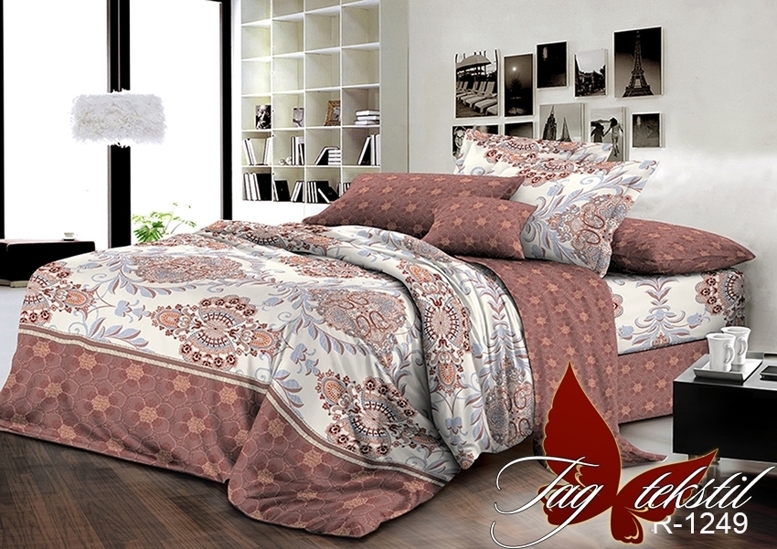 

Комплект постельного белья с компаньоном TM TAG - 1.5 спальный - Ренфорс - R1249