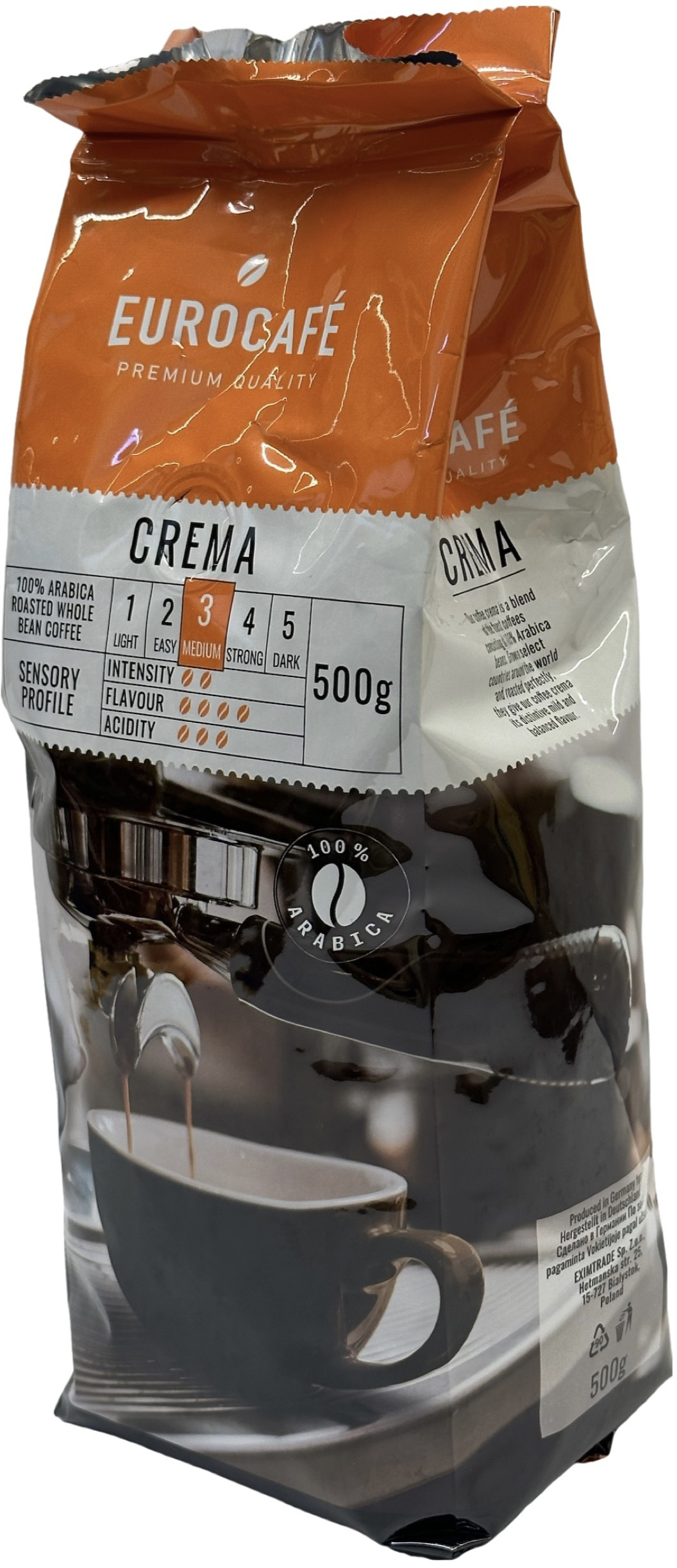 Купить Кофе в зернах Eurocafe Crema 500 г (4002720591000) – ROZETKA ...