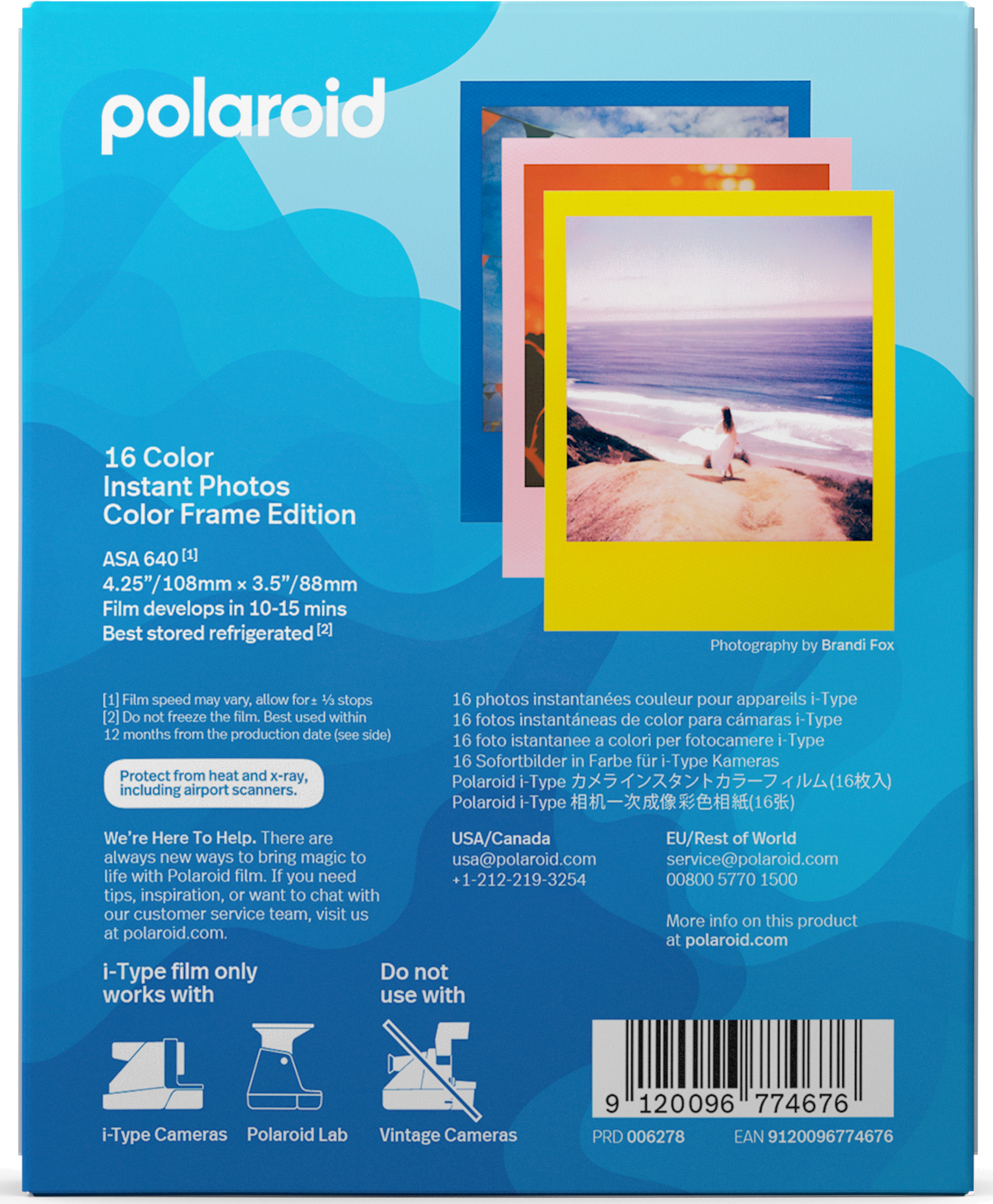 Фотопленка Polaroid Color film for iType Summer Edition Double Pack  (006278) – фото, отзывы, характеристики в интернет-магазине ROZETKA |  Купить в Украине: Киеве, Харькове, Днепре, Одессе, Запорожье, Львове